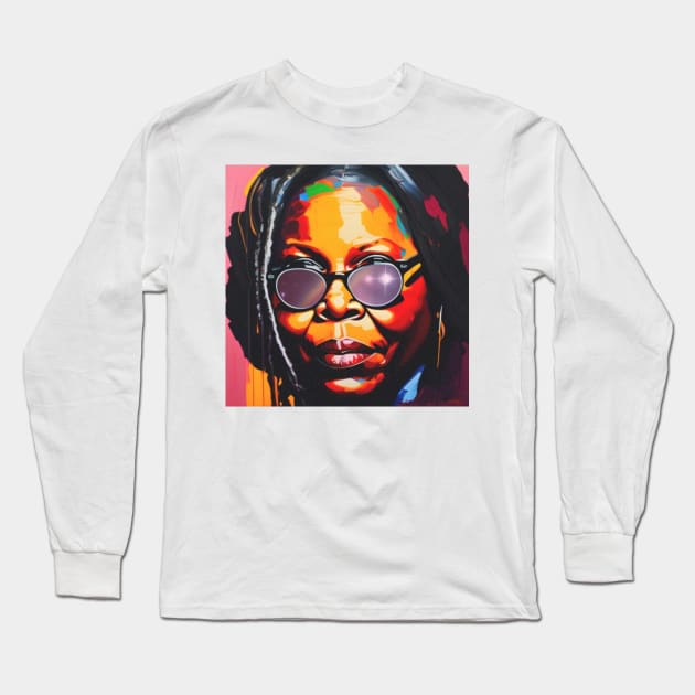 Colourful potrait of Goldberg Long Sleeve T-Shirt by sheelashop